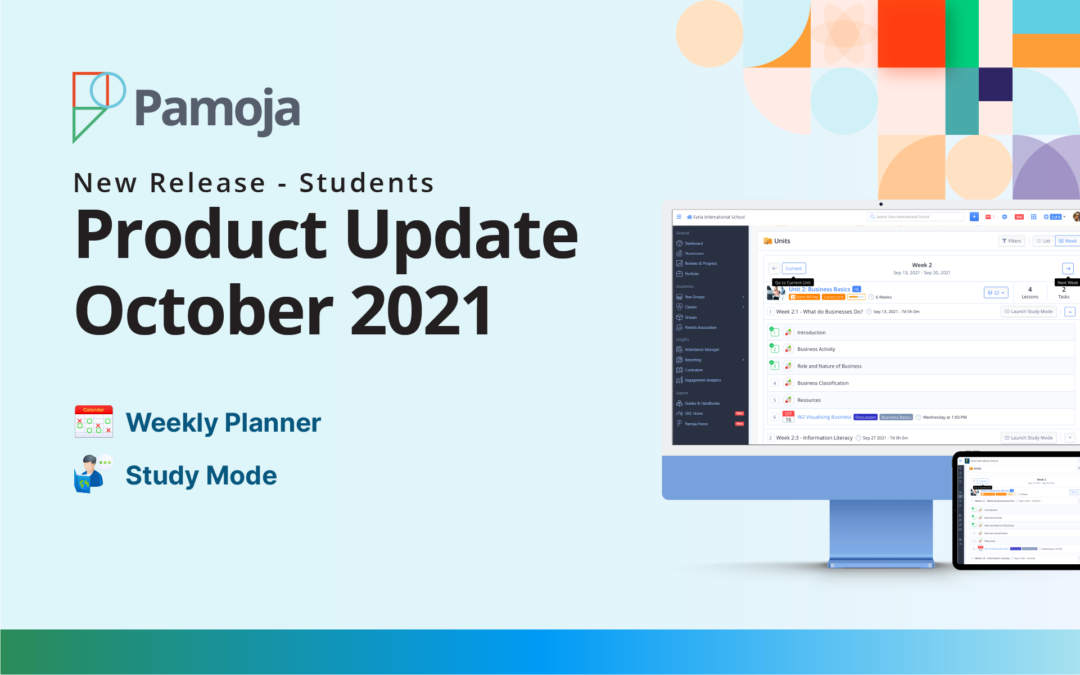 Pamoja for Students: Product Update (October)